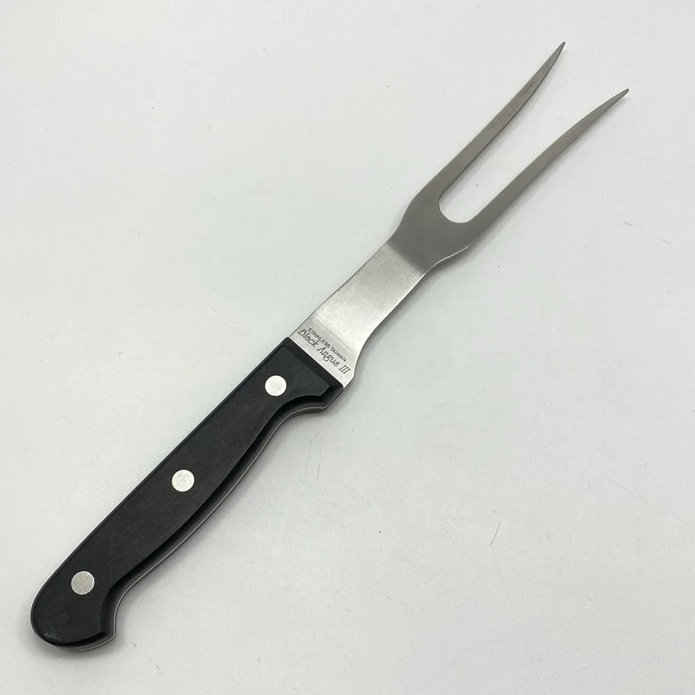 Black Angus III Meat Fork Serving Utensil + Sheath Ritzville‎ Warehouse Co. LOGO